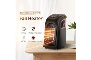Compact Fan Heater (Black, Compact)