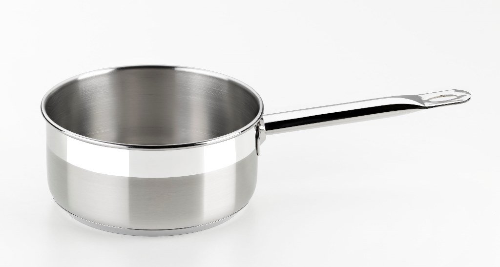 Braisogona Professional Stainless Steel Saucepan with Long Handle, 16 cm