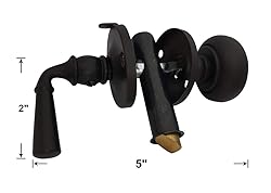 QCAA Solid Brass Storm Door Latch, Polished