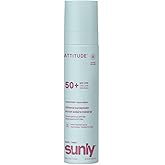 ATTITUDE Baby Mineral Sunscreen Spray SPF 50+, Zinc Oxide, Unscented, 3 Oz | EWG Verified, Water Resistant 80 Minutes, No White Cast, Lightweight, Non-Greasy, Travel Size, For Babies &amp; Toddlers