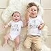 Big Brother Print Arrow Pattern T-Shirt, White (Big Brother), 2-3 Years/Tag 90