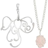 BENECREAT 925 Sterling Silver Irregular Pendant Blank, Hollow Pendant Base, Cabochon Setting with Polishing Cloth for DIY Necklace Jewelry Making