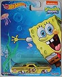 HOT WHEELS POP CULTURE SERIES YELLOW '72 FORD RANCHERO SPONGEBOB AND GARY THE SNAIL DIE-CAST