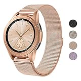 SWEES Milanese Band Compatible Samsung Galaxy Watch 42mm, 20mm Magnetic Stainless Steel Metal Replacement Band for Galaxy Watch 42mm, Gear Sport, Gear S2 Classic Smartwatch Girls Women Men, Rose Gold