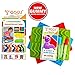3 Pack of 60 Pieces Gooj New Gummy Worm LFGB, BPA Free Silicone Mold Candy Molds With Printed Recipe Plus 3 Droppers 100% Pure Silicone Chocolate molds and Ice Tray