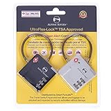 UltraFlex TSA Approved Lock with RED OPEN ALERT Indicator for Luggage & GYM Lockers