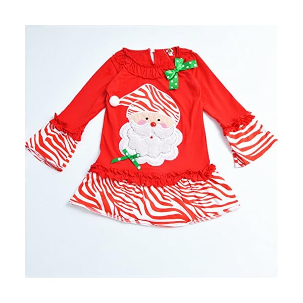 MMBeauty Girls 2pcs Long Pajamas Sleepwear Set Christmas Homewear Red - Image 4