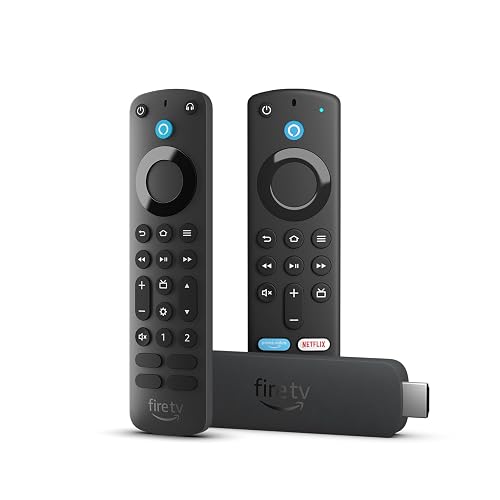 Amazon Fire TV Stick 4K streaming device + Alexa Voice Remote Pro with remote finder, TV controls and backlit buttons (compatible Fire TV device required)
