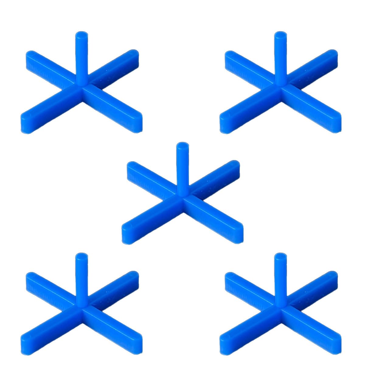 Tiled Up Tile Spacers with Arm for Correct Placement - Plastic Tile Leveling System - 2mm Grout Tile Spacer - Blue 1000 pcs Tile Levelers – 5 Corner Shaped Spacer