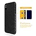 iPhone X Case,Ultra-Thin Flexible TPU Armor Carbon Fiber Leather Hybrid Defender Anti-Slip Scratch Fingerprint Dust Shock-proof Resistant Non-Bulky Protective Case Cover for Apple i-Phone X -Jet Black