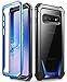 Poetic Galaxy S10 Plus Rugged Clear Case, Full-Body Hybrid Bumper Cover, Support Wireless Charging, Without Built-in-Screen Protector, Guardian Series, Case for Samsung Galaxy S10 Plus 2019, Blue
