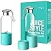 I-MU Portable Mixer, Electric Juicer, Fast Juicer, Portable Squeezer, Blenders, 380ML Cup, 3000mAh Li-ion battery with USB Charger (2Pcs Share the cup)