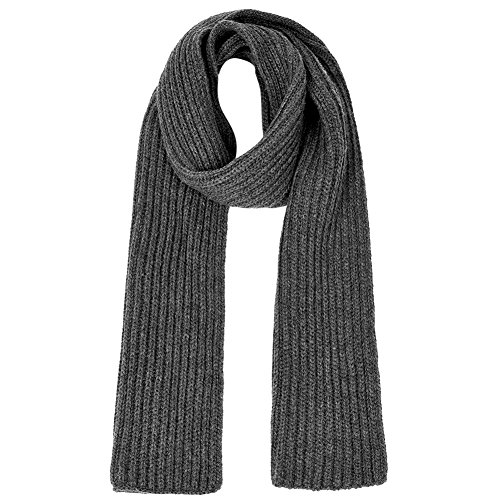 Vbiger Unisex knitted Scarf Warm Wrap Shawl Thickened Winter Infinity Scarf for Men and Women (Dark Grey)