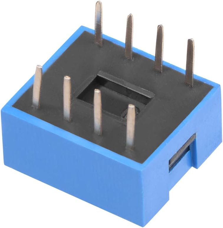 sourcing map 8Pcs Blue DIP Switch Horizontal 1-4 Positions 2.54mm Pitch for Circuit Breadboards PCB, 1-4-8Pcs - Image 3
