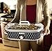 Crock-Pot 3.5-Quart Casserole Crock Manual Slow Cooker, Black and White