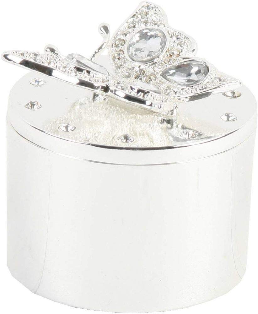 Butterfly and Crystals Trinket Box New & Boxed