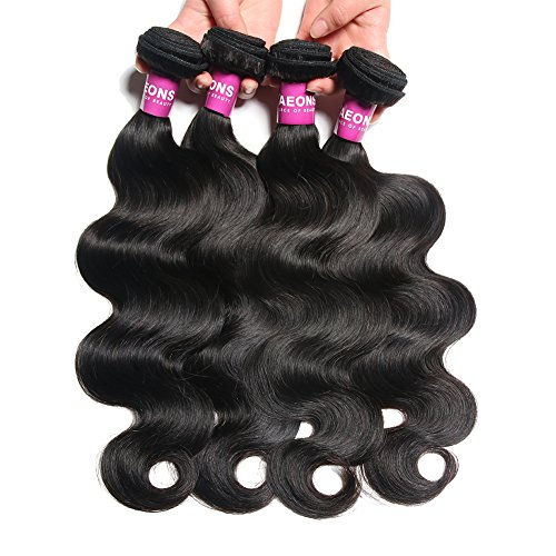 YAEONS 8A Hair Brazilian Hair 4 Bundles Body Wave 20 22 24 26inch 100% Unprocessed Virgin Human Hair Weave