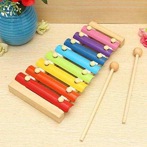8 Notes Musical Xylophone Piano Wooden Instrument Educational Baby Child Toy