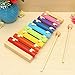 8 Notes Musical Xylophone Piano Wooden Instrument Educational Baby Child Toy