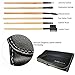 Professional 24 Piece All Natural Makeup Brushes Kit Includes Make Up Brush Leather Organizer Case/Bag - Top Rated Set