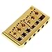 Kmise A1247 1 Pack BG-2002-D-GD Hardtail Electric Guitar Fixed Bridge, Gold