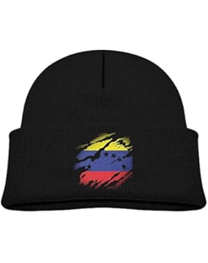 Venezuela Flag Tear Through Baby Kids Warm Winter Hats Cute Thick Earflap Hood Hat