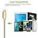 iPhone Charger Youer - 4Pcs 3F 6FT 6FT 10FT iPhone Lightning Cable Nylon Braided 8pin to USB Charging Cord for Apple iPhone 7/7 plus/6/6s/se/5s/5c/5,iPad Air,Mini/iPod (Gold & Silver)