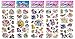 6 Sheets Puffy Dimensional Scrapbooking Party Favor Stickers + 18 FREE Scratch and Sniff Stickers - MY LITTLE PONY