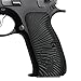 Cool Hand G10 Grips for CZ 75 Full Size, Sunburst w/Punisher Skull Texture, Brand, Black