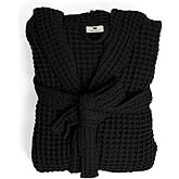 Viva Maison 100% Turkish Cotton Men's Waffle Robe with Hooded, Premium Soft Cozy Housecoat or Quick-Dry Bathrobe for Mens