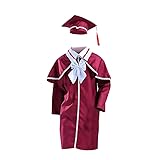 Graduation Gown Cap with Tassel for Children