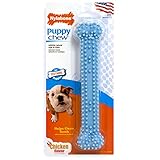 Nylabone Puppy Giant Chicken Flavored Dental Dog Chew Toy, Blue