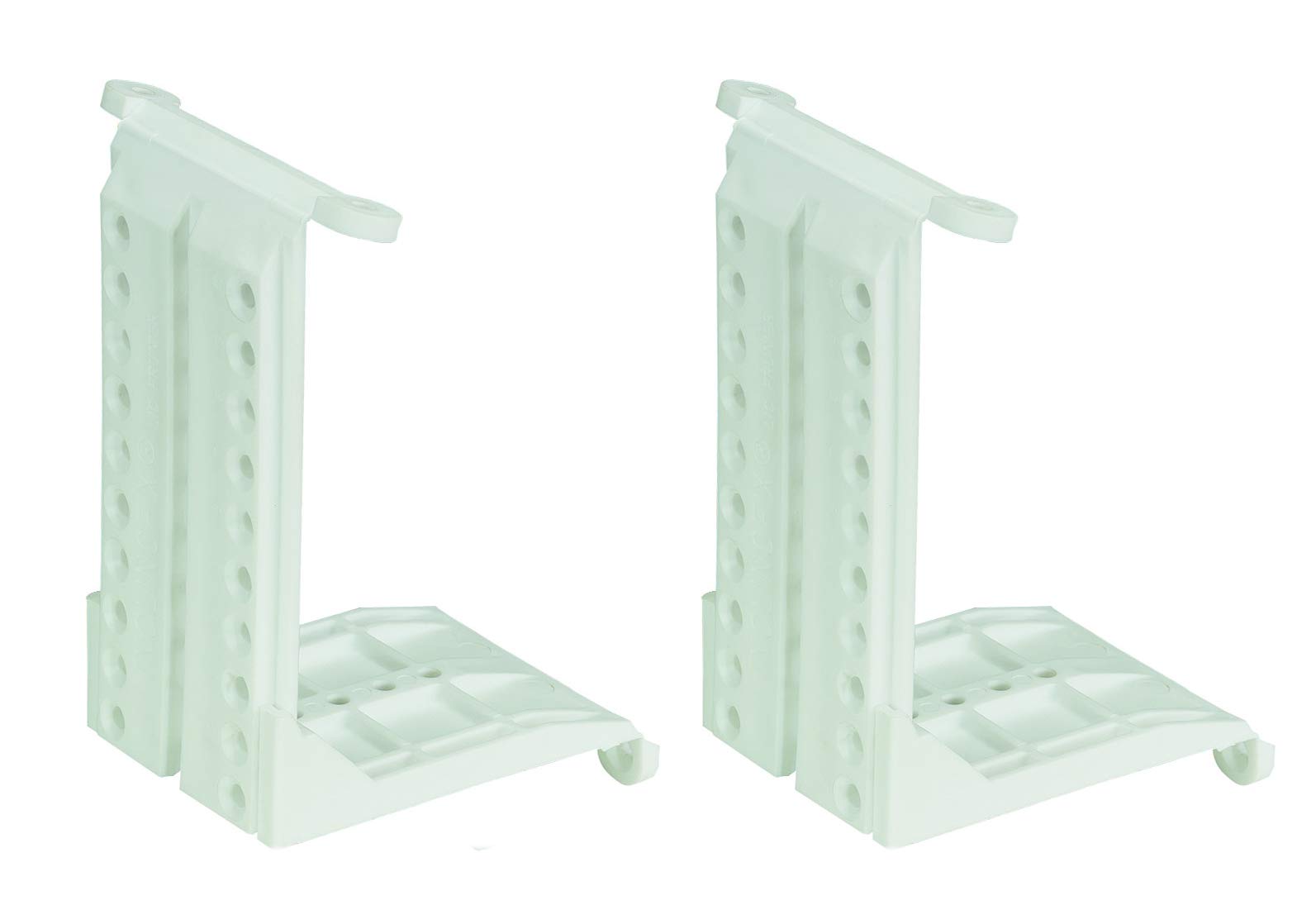 Hettich 9219926 Roof Sloping Adaptor (1 Pair, Fittings for Mounting Sliding Door Profiles, Load Capacity 50 kg/Pair, White Plastic for More Storage Space)