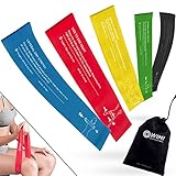 5 Resistance Loop Bands For Exercise, Physical Therapy, Stretching & Crossfit