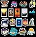 Vinyl Outdoors Hiking Camping Travel Adventure Stickers - Wilderness Nature Pack 100 Pcs for Suitcase, Car Bumper, Helmet, Luggage, Laptop, Water Bottle - Decals