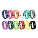 BeneStellar 12 Colors for Garmin Vivofit JR Bands With Secure Watch Clasp Silicone Replacement Bands for Garmin Vivofit JR （for Kids）