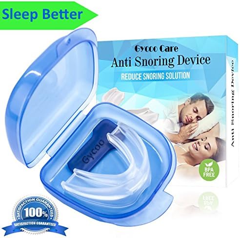 Mouth Guard by Gycoo Anti Snoring &amp; Teeth Grinding Devices Solution Aid with Case for Better Quiet Sleep All the Night