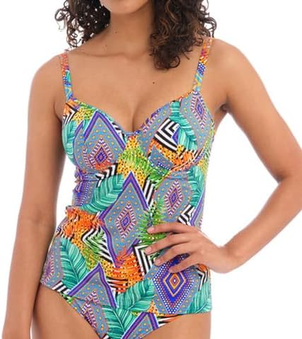 Seafolly Deep V Wire One Piece Swimsuit at Amazon Women's Clothing