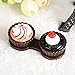 Lookatool Cute Cartoon Cake Cream Shape Contact Lens Case Box Set Holder (Coffee)