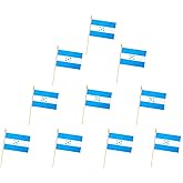 10 Pack Honduran Flags - HN Handheld Flag- 5x8 in,Honduras Mini Flag. Suitable For Party Decorations, Store Displays, Bar Decorations And National Day Parades.
