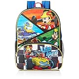 Disney Boys' Mickey Mouse Roadsters Backpack, Blue