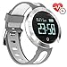 arVin Heart Rate Watch, Blood Pressure Monitor Smart Watch Sports Bracelet Wristband Activity Tracker Fitness Bracelet Cardio Watch with Pedometer Sleep Monitor for iPhone iOS Android (Black-Red)