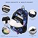 Luxspire School Backpack, Large Capacity Casual Galaxy Daypack, Space Blue