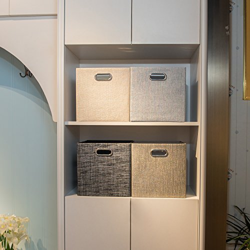 5 Posprica+Collapsible+Storage+Baskets+Bookcase