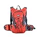 Pinty Waterproof Ripstop Hydration Backpack Pack with 2L (0.5 Gallon) Water Bladder for Hikers, Bikers, Joggers, Campers (Orange)