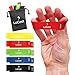 10 Piece Set Hand Exerciser Finger Bands - High Resistance Loops for Finger Strengthener Trainer Hand & Forearm Exerciser - Stretch Bands for Hands - Strong Grip Hand Strengthener for Men & Women