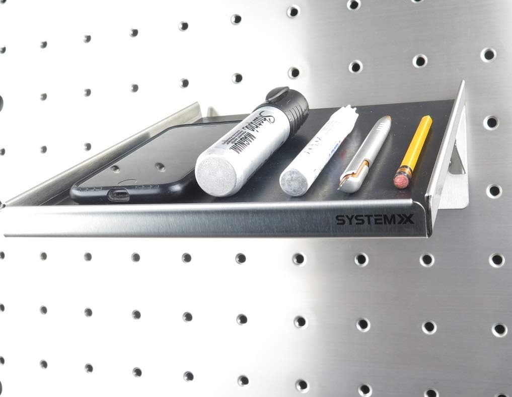 System X SVS 245 Stainless Steel Angled Shelf, 10 Inches by 8 Inches - - 