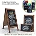 HBCY Creations Liquid Chalk Markers Set -10 Pastel Colored Non-Toxic Erasable Chalkboard Markers -for Chalk Boards, Glass, Labels & Windows! 5 Extra Chisel & Bullet Tips, Tweezers & Chalk Pen Holder!