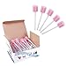 Rancoo Disposable Unflavored Oral Care Sponge Swabs, 50 Count (Pink)