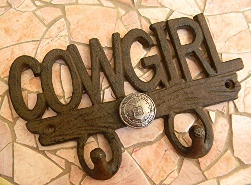 USAF Wall Hook, Cowgirl Wall Décor, US Air Force, Girls Room, Cast Iron Hooks, Military Gift